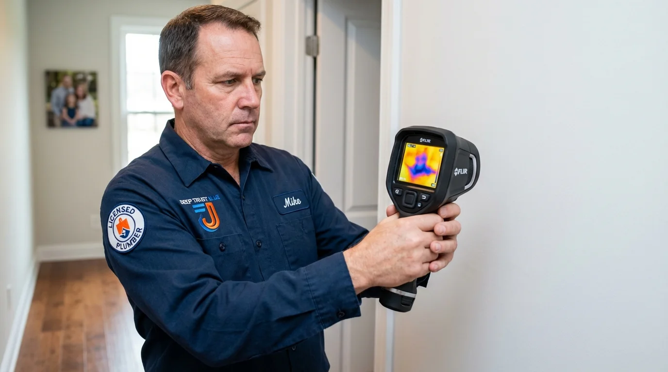 Thermal imaging leak detection by Johns Plumbing LLC in Kingston Springs